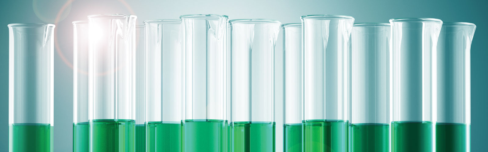several test tubes