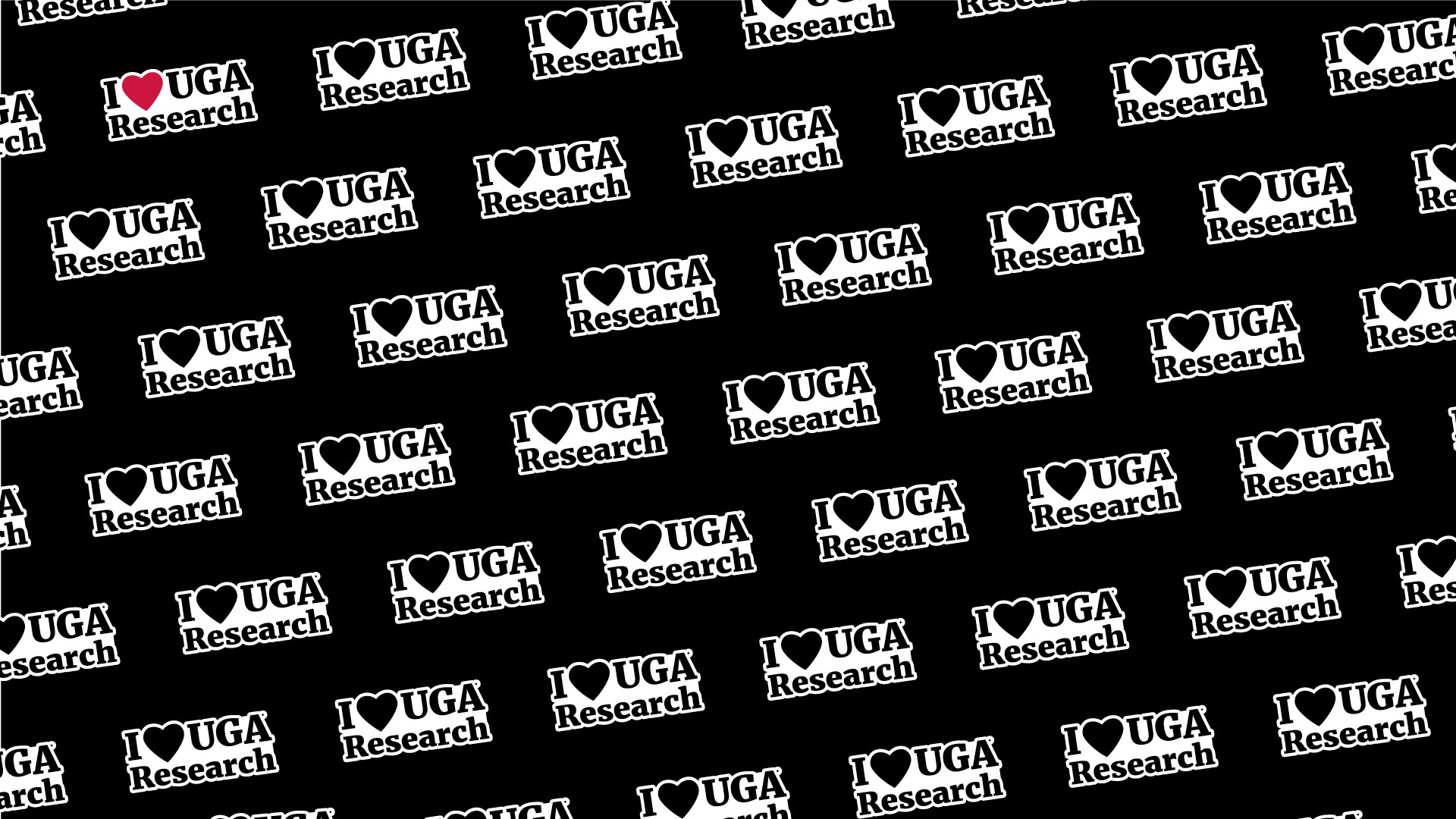 Step and repeat banner of I love UGA Research