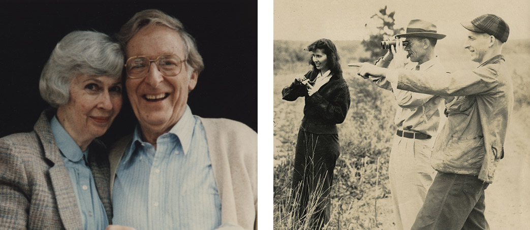 Martha and Eugene Odum in 1989 (left) and in an undated photo. Courtesy of the Hargrett Rare Book and Manuscript Library/UGA Libraries.