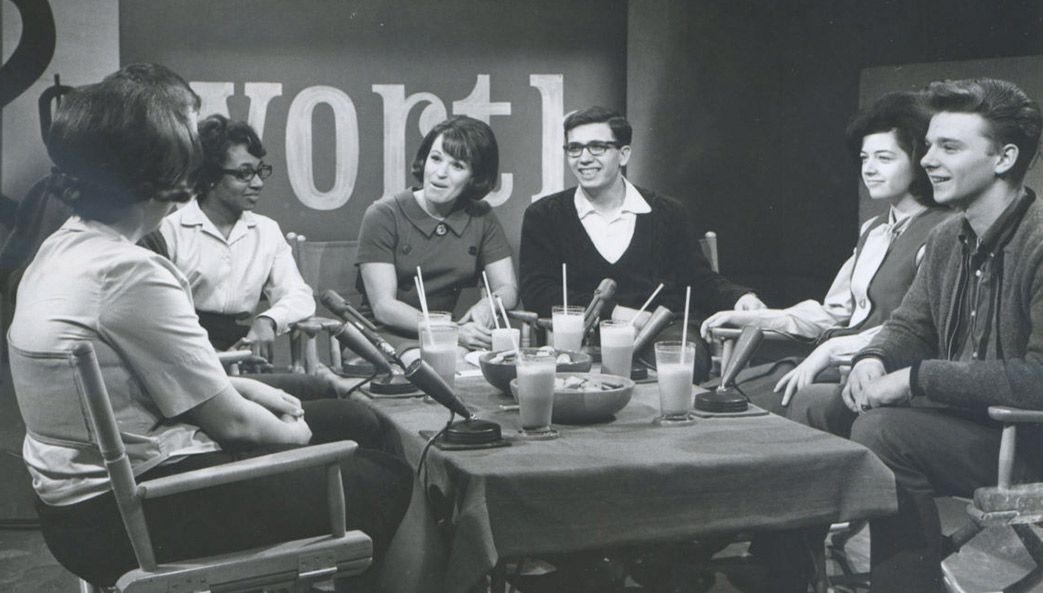 Teenagers discuss issues of the day on WTTW's "Your Two Cents Worth" from 1965