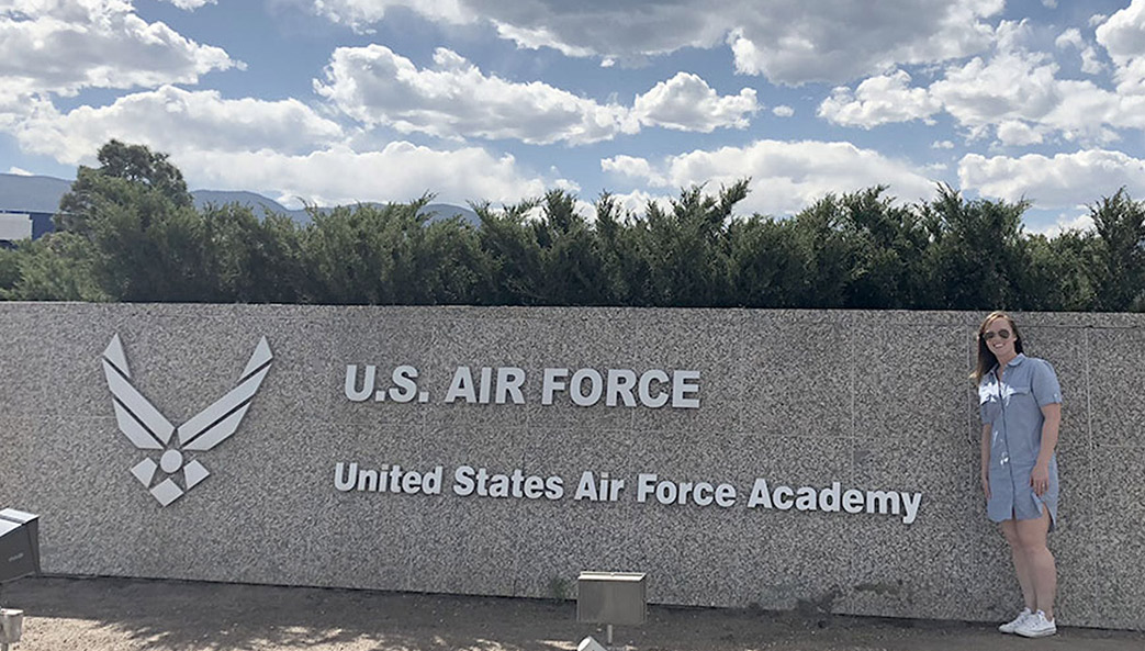 Michelle Weber at the U.S. Air Force Academy