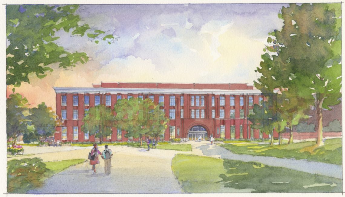 rendering of the I-STEM building