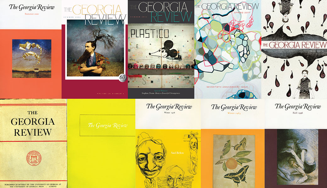 Various cover images of The Georgia Review