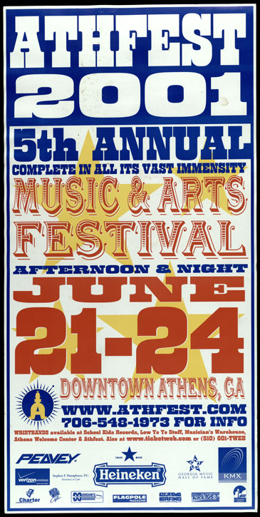 AthFest poster from 2001