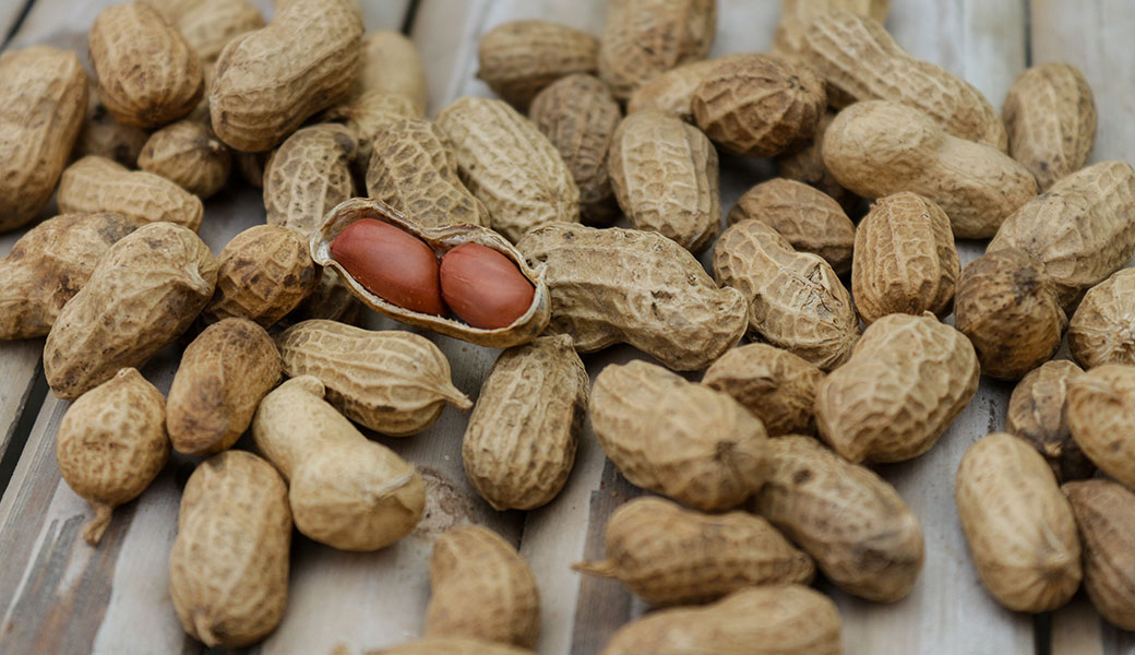 image of a cluster of peanuts