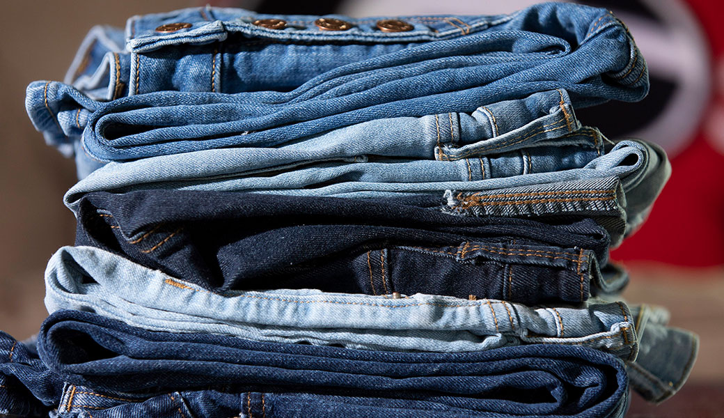 photo of a pile of denim