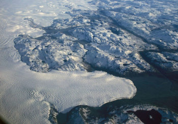 aerial photo of Greenland