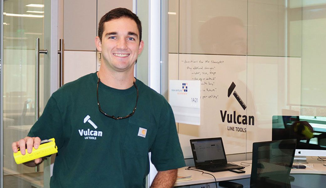 photo of Vulcan Line Tool’s Zac Young from Auburn University won first place.