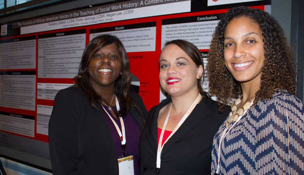 Photo of UGA social work doctoral students