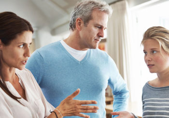 photo of parent and teenager arguing