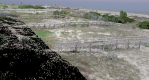 photo of 3-D images of the mapping technology created by drones