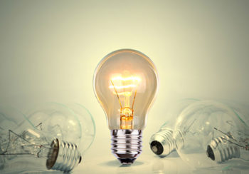 photo of lightbulbs