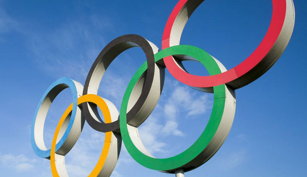 photo of the Olympic rings