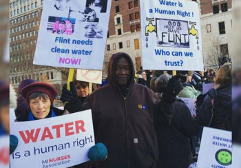 photo from the Flint water protests