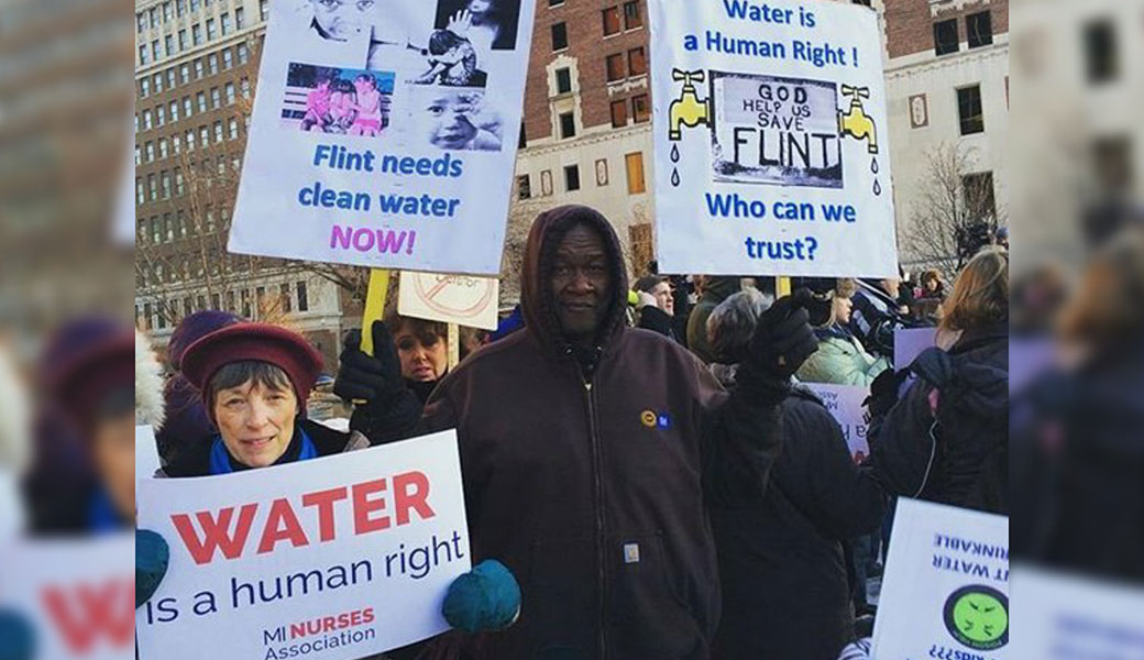 photo from the Flint water protests
