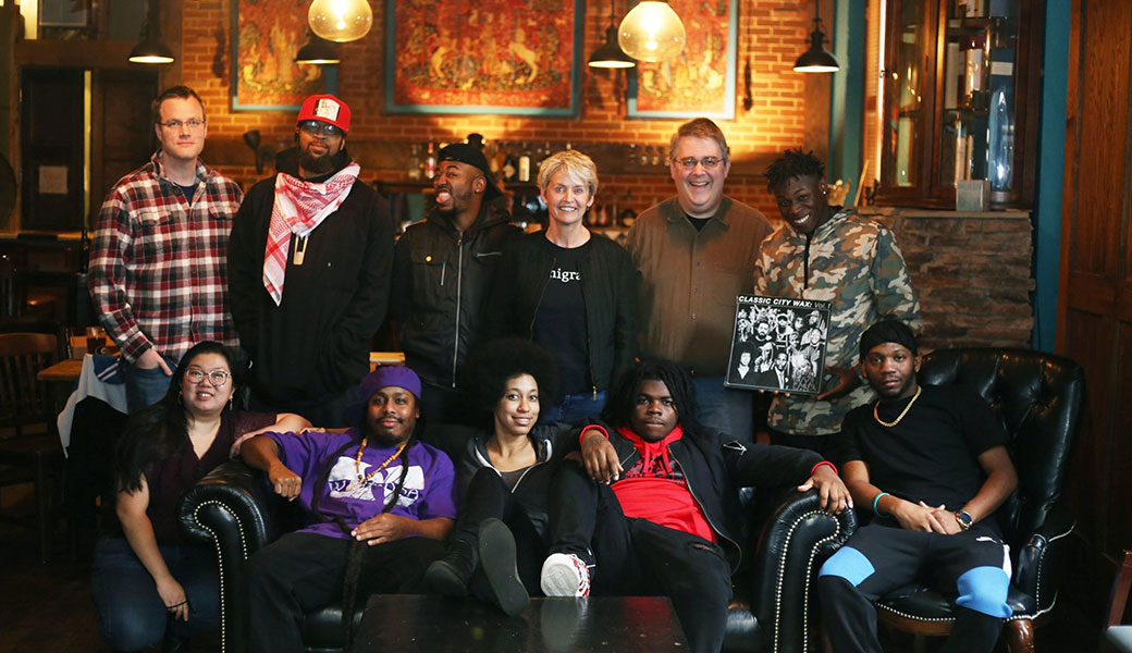 group photo of Athens Hip Hop Harmonic