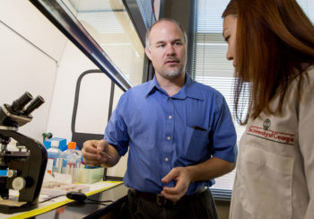 photo of Brian Cummings in a lab