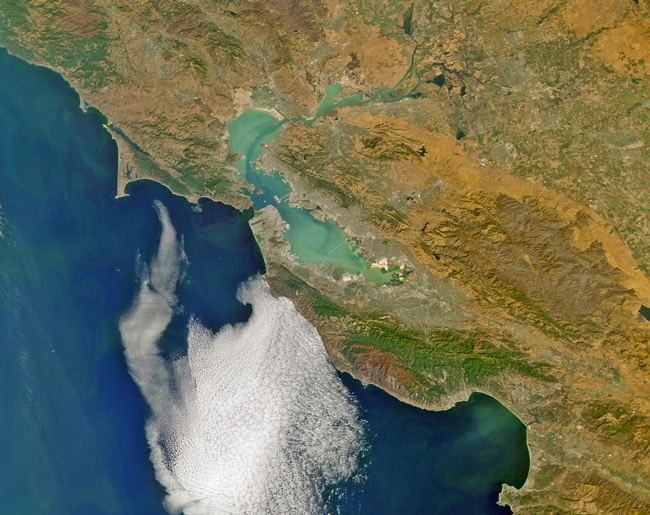 HawkEye image of San Francisco-Monterey Bay coastline