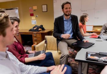 University of Georgia researcher Joachim Walther teaching in classroom