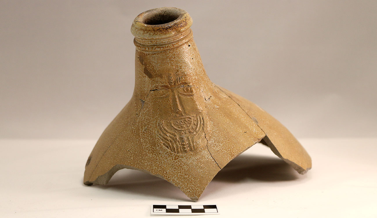 fragment of neck of a Bellarmine jug