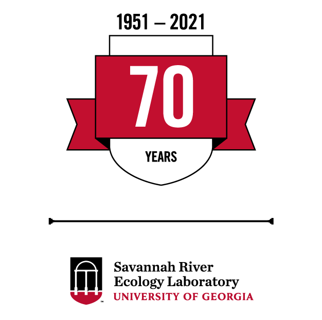 University of Georgia Savannah River Ecology Laboratory 70th anniversary logo
