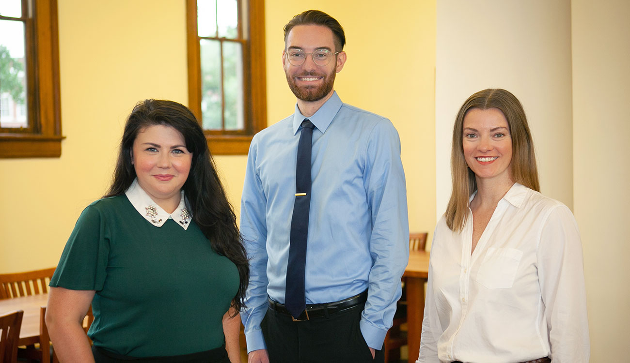 Athens Wellbeing Project team: Grace Bagwell-Adams, Jacob Lambeck and Meg Bramlett