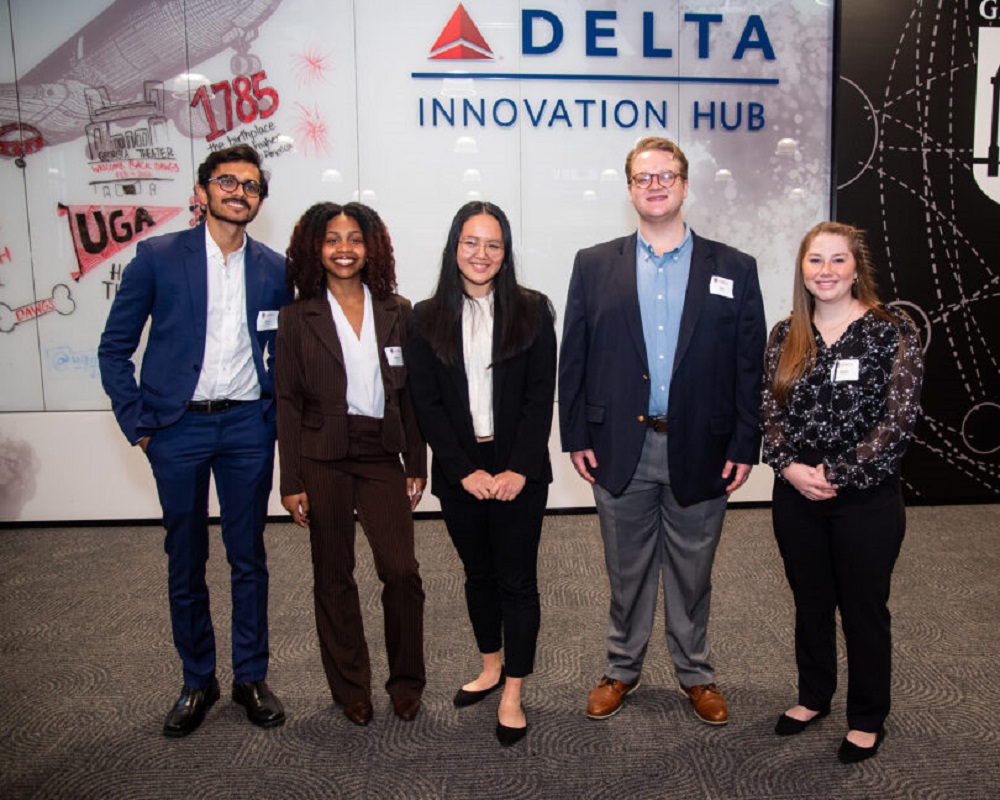 UGA students who took part in the Delta Design Challenge.