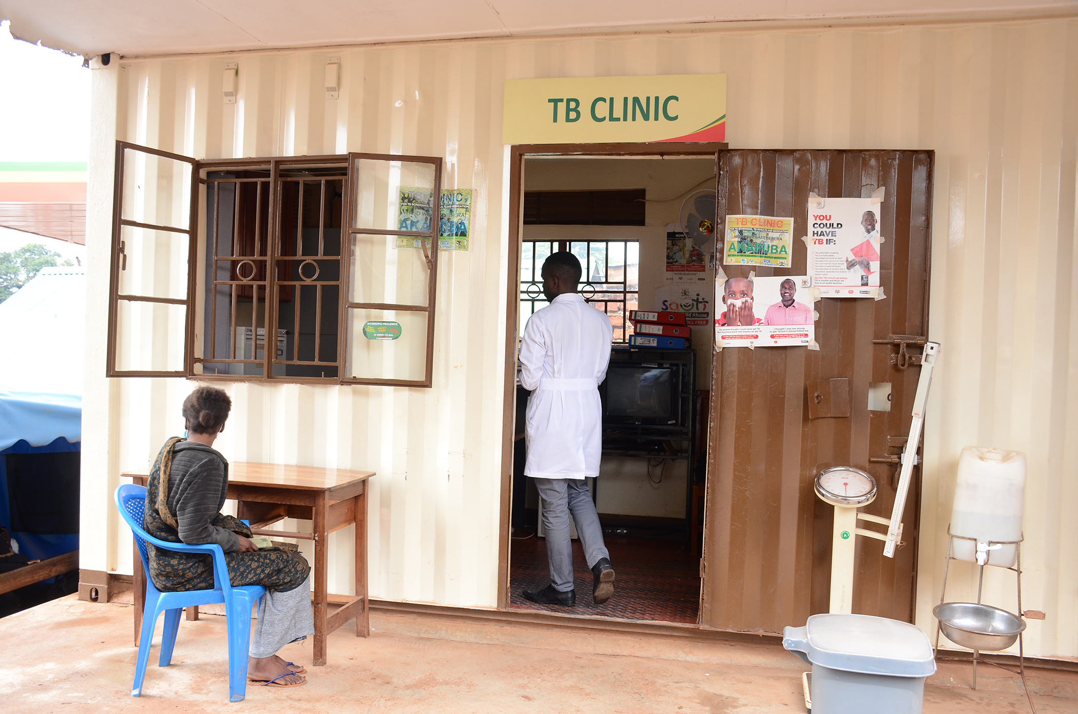 A TB clinic in Uganda.