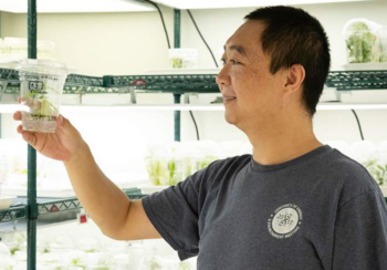 Ran Zhou, a postdoctoral associate in the UGA Warnell School of Forestry and Natural Resources