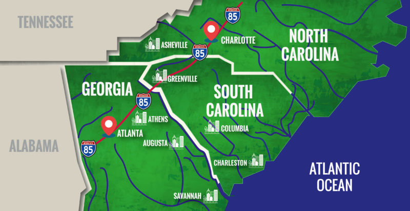 Managing the ebb & flow of the I-85 corridor