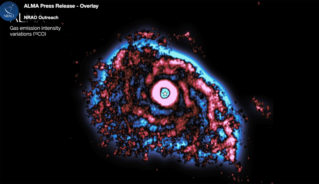 An image of vast spiral arms in the AB Aurigae circumstellar disk.