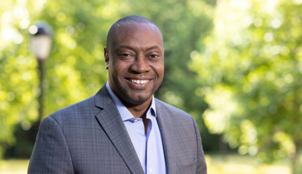 Marshall Shepherd on Brooks Mall at UGA.