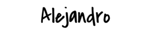 Alejandro signature