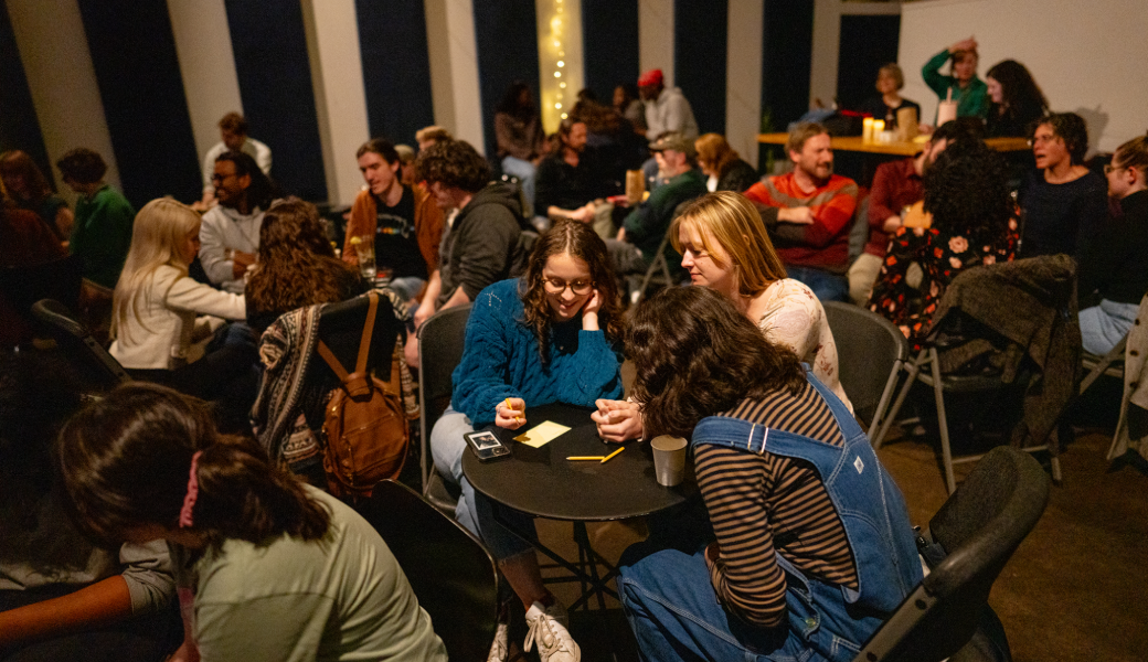 Students compete at humanities trivia in the Ciné Lab during the second UGA Humanities Festival on March 18, 2024.