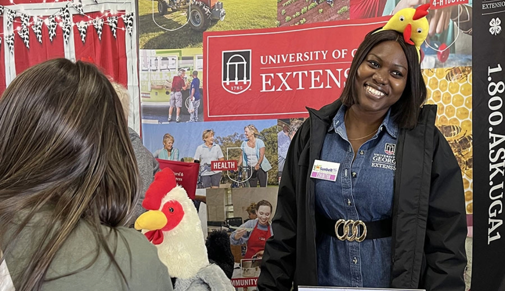 Elizabeth Abati chose to pursue her graduate studies at UGA from among six competing universities because she wanted to work with CAES Professor Anna Scheyett supporting the Rural Georgia: Growing Stronger initiative.