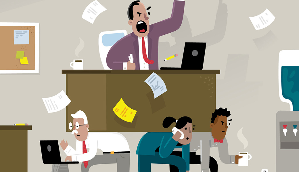 Bosses who engaged in abusive behavior came from a variety of industries, including manufacturing and construction, nursing and sales.