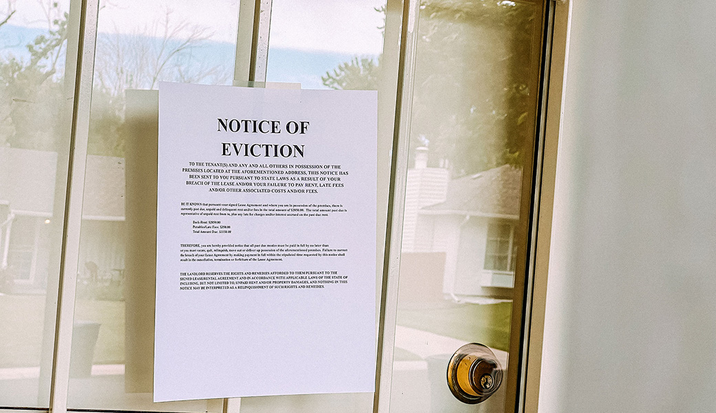 Society & Culture Helping families financially could reduce child maltreatment 41 seconds agoby Savannah Peat An eviction notice is attached to the door of a home. When looking at Child Protective Services data and biweekly reports from child protective services, UGA researchers found a decrease in child abuse or neglect rates in states with eviction bans during the COVID-19 pandemic. (Getty Images)