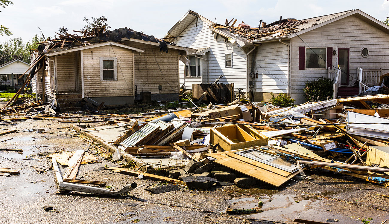 Hurricane damage