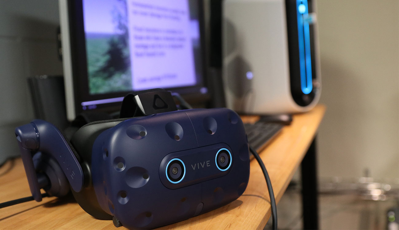 A virtual reality headset