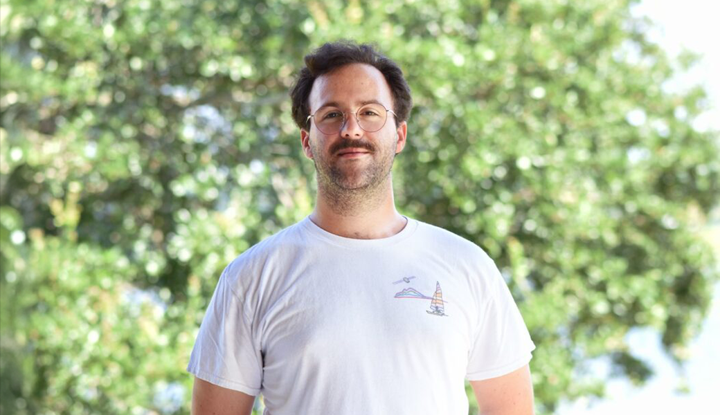 Ben Lowin is a doctoral student in the Rivero-Calle Lab at the UGA Skidaway Institute of Oceanography. (Photo by Jackson K. Schroeder.)