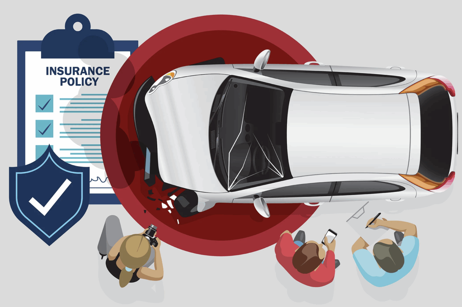A new UGA study suggests everyone dislikes insurance companies, but the likelihood of someone committing insurance fraud may depend on their age. (Illustration by Lindsay Robinson)