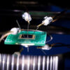 Pictured is a closeup of an epileptic seizure detection device created by biomedical engineering Ph.D. student Ashley Galanti. Her startup, AMG Detection, is developing a wearable smart wristband with a semiconductor chip that can detect nine pre-seizure compounds released as gases from the skin.