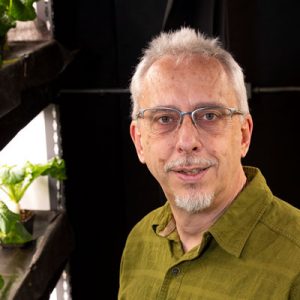 Marc van Iersel in greenhouse