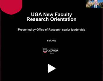 Fall 2025 UGA New Faculty Research Orientation.